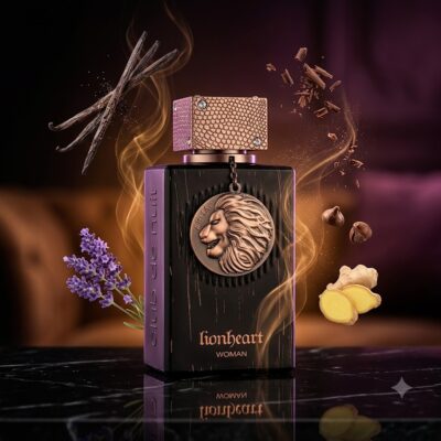 Perfume Club De Nuit Lionheart Woman de Armaf con notas de vainilla, lavanda, cacao, jengibre y absoluto de vainilla. Fragancia oriental vainilla para mujer.